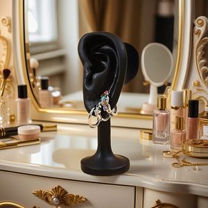Earrings Display Stand Realistic <b>Ear</b> Model Plastic Jewelry Showcase Props For Photography And Store Display - Product Image 3