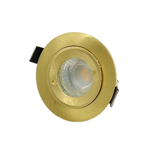 Lampe à LED ronde personnalisable gris-or étanche Downlight à LED dorée Base <span class=keywords><strong>GU10</strong></span> Plafonnier encastré IP44 pour salle de bain - Product Image 2