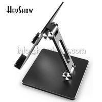 HeyShow Support de tablette réglable Support d'affichage de tablette en métal Support pliable iPad pour toutes les tablettes LOGO peut être personnalisé