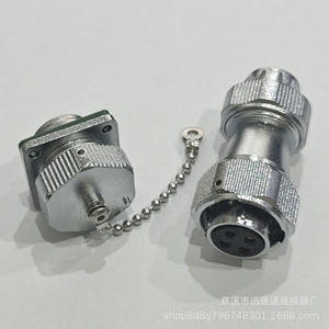 Connecteur de prise TE Z à 2-15 broches en alliage de zinc plaqué or avec contact en cuivre, type WY20 pour l'aviation - Product Image 4