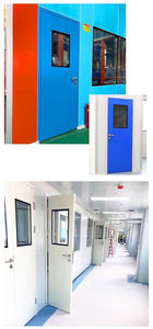 Puerta de purificación de Hospital de acero inoxidable de alta calidad de estilo moderno Puerta médica de sala limpia insonorizada interna - Product Image 2