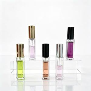 5ml 8ml 10ml 15ml 20ml Empty Square Glass Perfume Bottles with Pump Sprayer and <strong>Reed</strong> Diffuser <strong>Screen</strong> Printed - Product Image 1