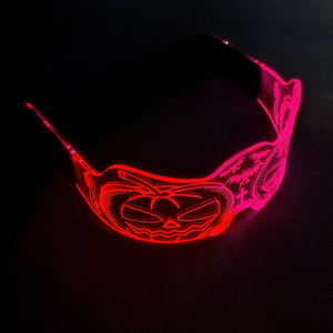 Masque fantôme demi-visage à lumière LED colorée <span class=keywords><strong>pour</strong></span> hommes femmes accessoires de Concert de musique lumineuse déguisement de fête <span class=keywords><strong>pour</strong></span> les Festivals d'anniversaire de <span class=keywords><strong>mariage</strong></span> - Product Image 4