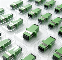 Adaptateur de fibre optique simple mode SC-SC FTTH en ABS avec oreilles de fixation