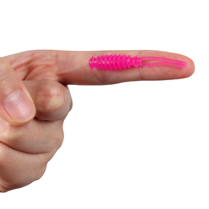 Đôi Đuôi Mềm Mồi Câu Cá Nhà Máy Trực Tiếp Bán 48Mm 0.48G Silicone <span class=keywords><strong>Worm</strong></span> Pin Đuôi Rung Tpr Mềm LRF Câu Cá Lure - Product Image 5