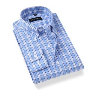 Spot Checkered Camisa Casual dos homens Novo Escritório Uniforme Camisas de manga comprida Made in China - Product Image 2