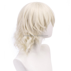 Perruque <span class=keywords><strong>de</strong></span> cosplay du personnage <span class=keywords><strong>de</strong></span> la Garde <span class=keywords><strong>de</strong></span> <span class=keywords><strong>Nuit</strong></span> avec son look original, cheveux courts légèrement bouclés blanc laiteux - Product Image 4