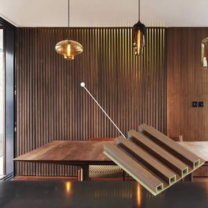 Good Equality Waterproof Wpc <b>Wall</b> Cladding <b>Panel</b> Interior <b>Decoration</b> Wpc Fluted <b>Wall</b> <b>Panel</b> - Product Image 1