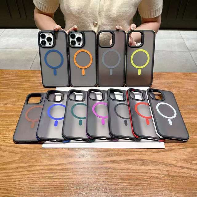 New Arrival Frosted Matte Popular Magnetic Wireless Charging Hot Sale Phone case Cover for iphone 17 air Pro Max 16 15 14 13plus
