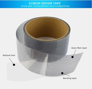 Cinta de reparación de pantalla de malla de fibra de vidrio para uso hotelero de diseño moderno para ventana y puerta <span class=keywords><strong>mosquitera</strong></span> parchear agujeros rotos - Product Image 3