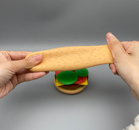 Jouets anti-stress en TPR en forme de nourriture, jouets de décompression, jouet fidget hamburger pour enfants