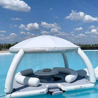 Île flottante gonflable de haute qualité, vente chaude, quai gonflable personnalisé, salon flottant