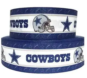 Okay Custom dalla cowboys ribbon sports grosgrain ribbon