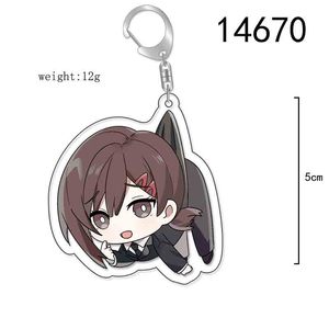 Llavero de Anime <span class=keywords><strong>Chainsaw</strong></span> <span class=keywords><strong>Man</strong></span> con Pochita y Makima, Lindos Llaveros de Acrílico de Dibujos Animados y <span class=keywords><strong>Manga</strong></span> para Bolsos, Colecciones de Moda para Fans de Baji - Product Image 6