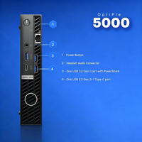 Barebone Tiny Optiplex 5000 Mikro Masaüstü Bilgisayar 12. Nesil Temiz Çiziksiz A Sınıfı Test Edilmiş Fonksiyonel Çalışıyor
