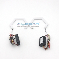 Feux de jour LED hexagonaux T7-X blancs et jaunes 90MM pour lentille de projecteur de phare de voiture – Rétrofit/Mise à niveau