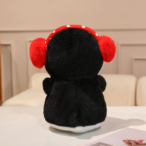 Pingüino de Peluche al por Mayor con Corazón y Orejeras, Animal de Peluche, Decoración del Hogar, Juguete de Pingüino Suave - Product Image 6