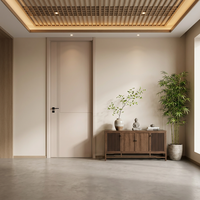 Porte intérieure en bois composite polymère MDF au design moderne, sur mesure, insonorisée, résistante à l'humidité, pour chambre à coucher, anti-rayures