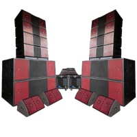 Système de sonorisation professionnel T.I Pro Audio, Line Array 2 voies, double subwoofer de 21 pouces pour spectacles en extérieur, sortie 2400W, boîtier en bois