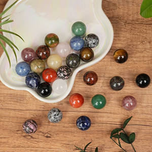 Bolas de Cristal de Pedra Natural para Cura, Artesanato em Quartzo Polido, Esferas de Cristal Mini de 20mm para Decoração - Product Image 1