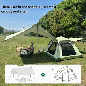 Tente de camping familiale pliable automatique ultralégère OEM ODM, entièrement imperméable, pour l'extérieur, WB3207, tente de camping d'extérieur WB32 - Product Image 2