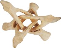 Trépied en bois naturel sculpté à la main, 3 pieds, support Cobra, parfait pour la présentation de boules de cristal, coquilles d'ormeau, Reiki, Wicca et décorations éthniques.