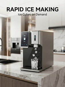 Dispenser d'<span class=keywords><strong>Acqua</strong></span> da Tavolo Portatile con Serbatoio, Filtro RO, Macchina del Ghiaccio e Erogatore di <span class=keywords><strong>Acqua</strong></span> Calda e Fredda - Product Image 3