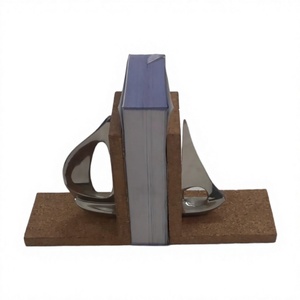 Serre-livres élégants pour yachts nickelés serre-livres en aluminium massif de belle qualité meilleure vente support organisateur de magazines et de journaux - Product Image 1