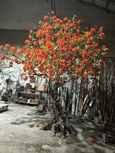 Arbre artificiel Delonix Regia sur mesure, grand arbre à fleurs flamboyantes pour la décoration <span class=keywords><strong>de</strong></span> paysages extérieurs et <span class=keywords><strong>de</strong></span> jardins - Product Image 4