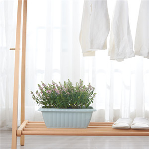 Indoor window vegetable herb rectangular flower plant pot plastic planter box