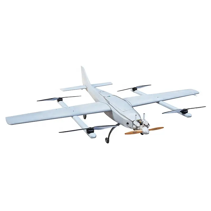 FLT-4HFW325 Gasoline or Electric Drone Fixed Wing Spread Wing 3.4M With Endurance 3-5H And Load 4.8kg UAV