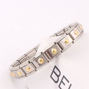 Italian Vintage Style Elastic Bracelet Heart <b>Charm</b> Stainless Steel Waterproof Non-Tarnish Geometric Fashion Bracelet <b>Charms</b> Gift - Product Image 4