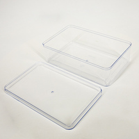 Vente chaude Petit Clair PS En Plastique Cookie Biscuit Dessert Mousse Gâteau Cadeau Boîte D'emballage Transparente Avec Couvercle