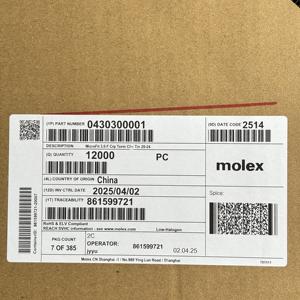 מקורי זול מסוף <span class=keywords><strong>molex</strong></span> מחבר 430300001 430310001tin ברונזה פוספור 20-24 אווג סליל crimp נקבה - Product Image 5