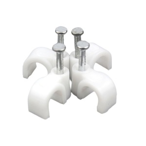 Clips de plástico para clavos circulares de 6 mm para la organización de cables - Product Image 3