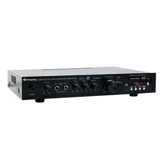 Hot Sale 5.1 Channel Overweight Bass High Power Stage Home Theater Radio Outdoor Amplifier Karaoke Player AV-369BT
