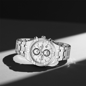 NAVIFORCE 8042 SWS Usine <span class=keywords><strong>Pas</strong></span> <span class=keywords><strong>Cher</strong></span> Montres Quartz Pour Hommes Petites Trois Aiguilles Affaires Mâle Étanche Grand Cadran Logo Personnalisé - Product Image 4