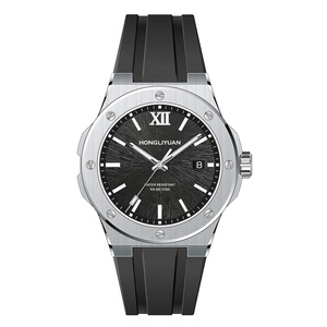 高級カスタムスポーツクォーツ腕時計 クロノグラフ シリコンストラップ 防水 夜光腕時計 ODM工場 - Product Image 2