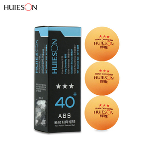 <span class=keywords><strong>HUIESON</strong></span> HS0010 D40 + balles de tennis de table en ABS blanc et orange <span class=keywords><strong>3</strong></span> étoiles pour l'entraînement - Product Image 3