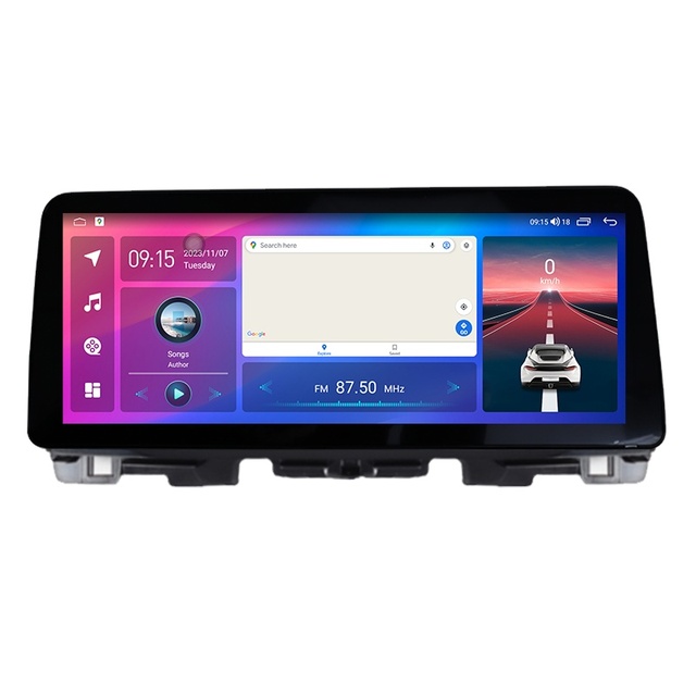 OEM 12.3 Inch Car Android Bracket GPS Amplifier 1 Year Console Display Trim Panel for KIA FORTE 2018-2019 Big Touch Screen Audio