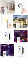 Contrôleur LED mural tactile Bincolor P4+T4 RGBW 4 canaux RF avec variateur de lumière