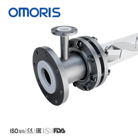 Mezclador Estático Espiral Tri-Clamp Marca Koflo con Boquilla de Pulverización para Proyectos de Pulverización de Adhesivos y Tratamiento de Agua
