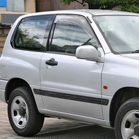 Viseras para Ventanas con Tinte Ahumado para Suzuki Sidekick 1989-2005, 2 y 5 Puertas, Acrílicas, Adhesivas, Protectoras contra la Lluvia, Juego de 4 Piezas