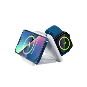 <span class=keywords><strong>Chargeur</strong></span> sans fil à charge rapide magnétique intelligent pliable 3-en-1 personnalisable pour <span class=keywords><strong>iPhone</strong></span> iWatch AirPods - Product Image 2