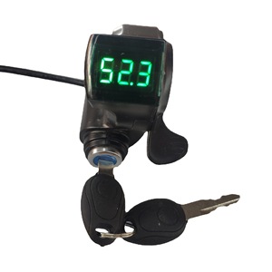 Acceleratore Elettrico di Alta Qualità per Bicicletta con Display Voltaggio, Interruttore di Alimentazione e Blocco a Chiave, Acceleratore a Pollice per Scooter - Product Image 1