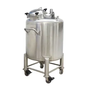 Herbal cosmetics solvent liquid paste chemical storage tank stainless steel vessel
