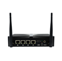 Mini PC sans ventilateur J5005, 4x I226 2.5G LAN, pare-feu, routeur logiciel, 4x USB2.0, 2x USB3.0, HD, DB9, RS232, COM, ordinateur industriel