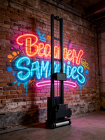 Nouvelle imprimante murale automatique IA 4K 2026 avec têtes DX7 et I3200, encre UV fluorescente, équipement d'impression murale verticale 3D pliable