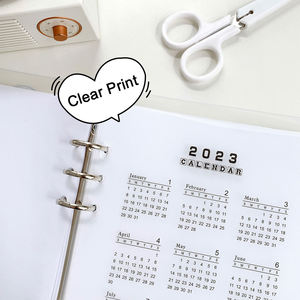 <span class=keywords><strong>2023</strong></span> plástico esmerilado PP <span class=keywords><strong>A5</strong></span>/A6 <span class=keywords><strong>calendario</strong></span> 6 anillos divisor de página páginas de fecha de plástico recargable <span class=keywords><strong>para</strong></span> planificador - Product Image 6