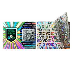 Tùy Chỉnh Viod Dán Mã <span class=keywords><strong>QR</strong></span> Holographic Thẻ Xước Nhãn Tamper Bằng Chứng An Ninh Ba Chiều Nhãn Các Nhà Sản Xuất - Product Image 3